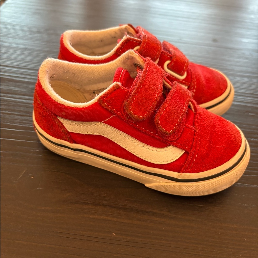 Toddler Red Vans Size 7